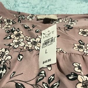 Loft, Size Large Floral Top